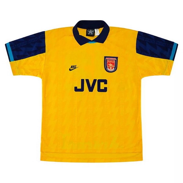 Ausweichtrikot Thailand Arsenal Retro 1994 1996 Gelb Günstige Fußballtrikots